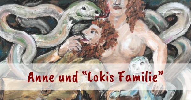 Der Text "Anne und Lokis Familie über einem Ausschnitt des im Artikel erwähnten Bildes
