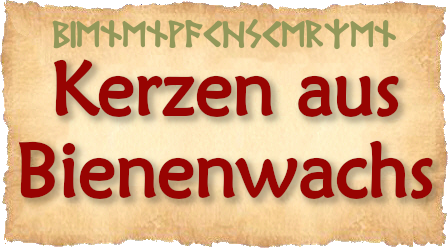 Hier gibt es Kerzen aus reinem Bienenwachs.