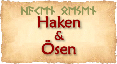 Hier gibt es Haken und Oesen zu den Wikingerketten.