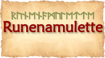 Hier finden sich Amulette mit Runen.