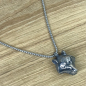 Preview: Amulett Wolfsmaske Edelstahl
