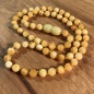 Preview: Bernsteinkette kurz, kleine Perlen, poliert-hell, ca. 45 cm
