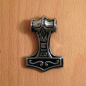 Preview: Thorshammer Amulett "GripniR", Edelstahl