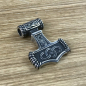 Preview: Thorshammer Amulett "Lykkjahringur", Edelstahl