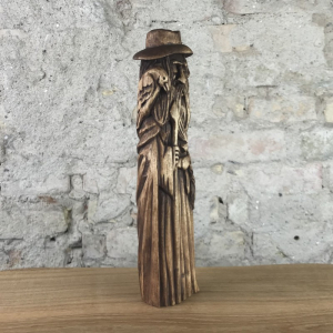 Odin, 24cm Götterfigur handgeschnitzt aus Lindenholz, Unikat