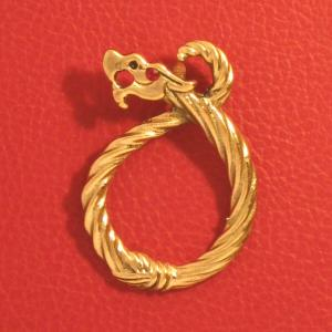 Amulett Drache mit Auge, Bronze