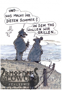 Comic Postkarte "Diesige Aussicht"