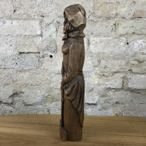 Frigg Götterfigur 26 cm handgeschnitzt aus Lindenholz, Unikat