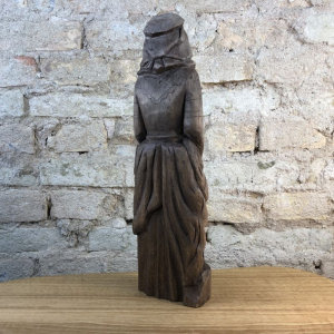 Frigg Götterfigur 32 cm handgeschnitzt aus Lindenholz, Unikat
