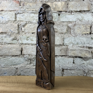 Hel Götterfigur 26 cm handgeschnitzt aus Lindenholz, Unikat