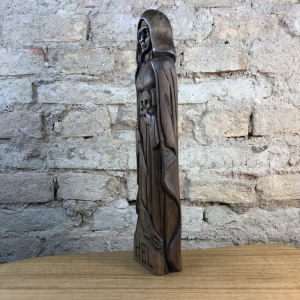 Hel Götterfigur 32 cm handgeschnitzt aus Lindenholz, Unikat