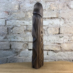 Hel Götterfigur 32 cm handgeschnitzt aus Lindenholz, Unikat