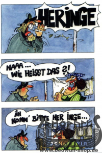 Comic Postkarte "Heringe"