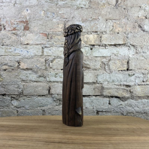 Idunn Götterfigur 26 cm handgeschnitzt aus Lindenholz, Unikat