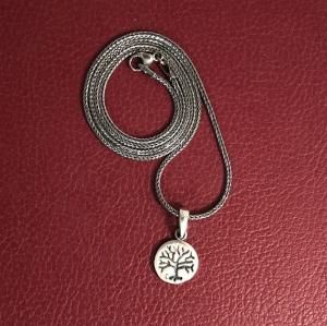Weltenbaum-Miniatur "Nebelung", silber