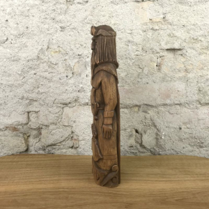 Njörd Götterfigur 26 cm handgeschnitzt aus Lindenholz, Unikat