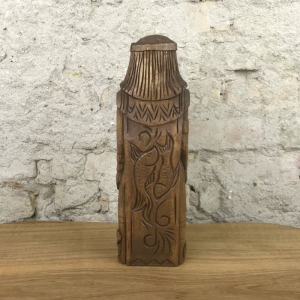 Njörd Götterfigur 26 cm handgeschnitzt aus Lindenholz, Unikat