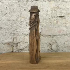 Odin Götterfigur 26 cm handgeschnitzt aus Lindenholz, Unikat