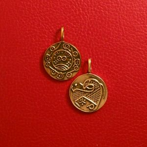 Dänische Münze Bronze, schwer