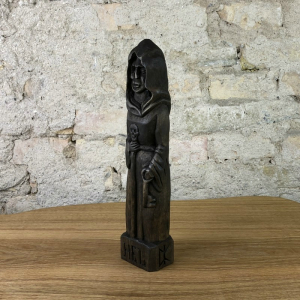 Hel, 25cm Götterfigur handgeschnitzt aus Lindenholz, Unikat
