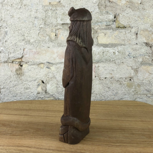 Loki, 24cm Götterfigur handgeschnitzt aus Lindenholz, Unikat