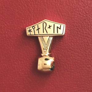 Thorshammer Amulett "Lolland-Runen" schwer, zweiseitig, Bronze