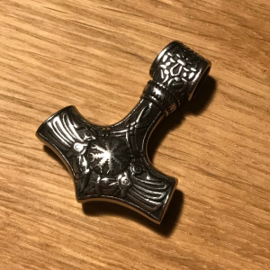 Thorshammer Amulett modern "Hrædnútur", Edelstahl