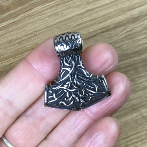 Thorshammer Amulett "Myrkviðr", Edelstahl