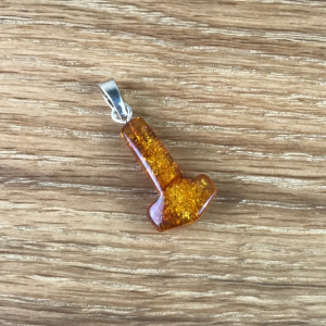 Bernstein-Thorshammer hell mit Silberöse