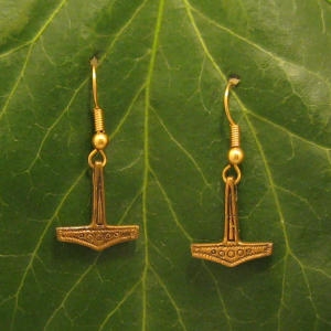 Ohrhänger Mjöllnir Romersdal, Bronze