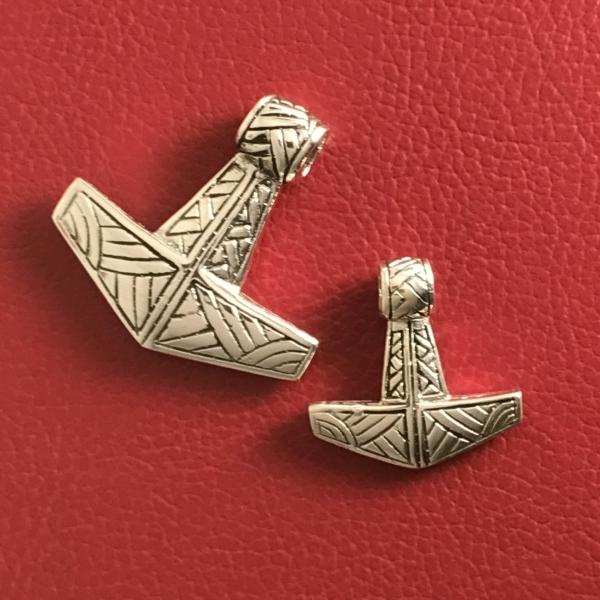 Thorshammer Amulett "Ásabragr" Silber