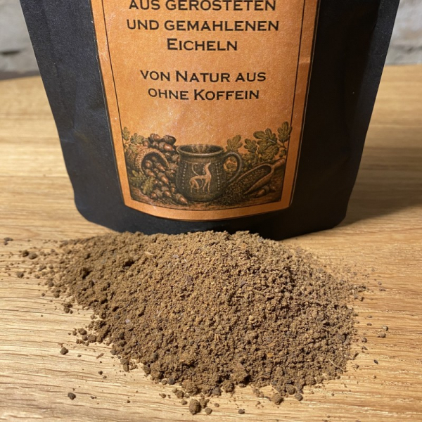 Eichelkaffee - koffeinfreier Kaffe aus gerösteten Eicheln
