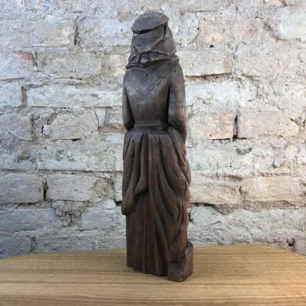 Frigg Götterfigur 32 cm handgeschnitzt aus Lindenholz, Unikat