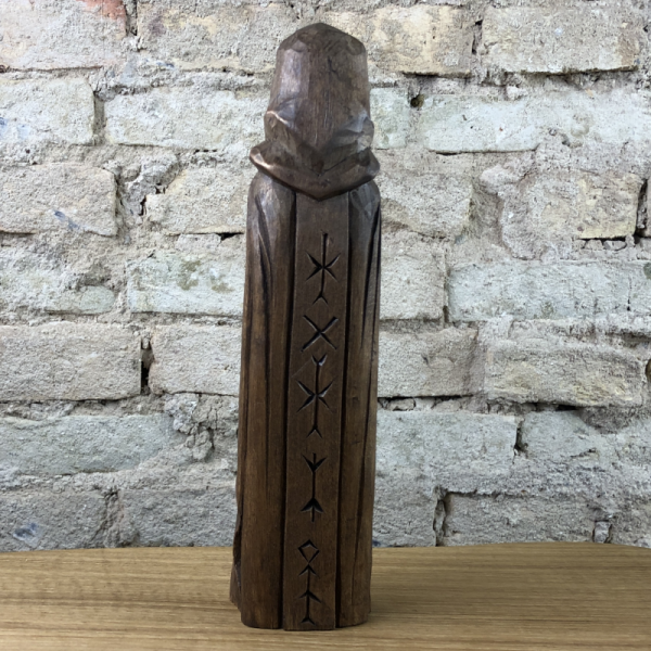 Hel Götterfigur 26 cm handgeschnitzt aus Lindenholz, Unikat
