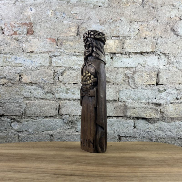 Idunn Götterfigur 26 cm handgeschnitzt aus Lindenholz, Unikat
