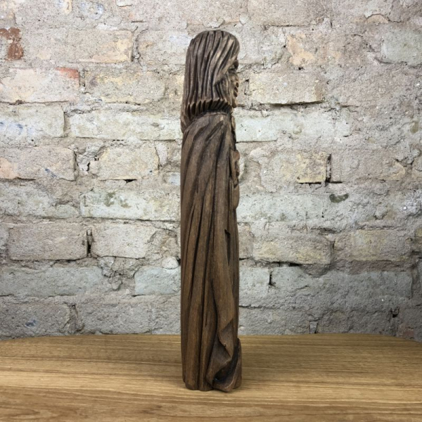 Loki Götterfigur 26 cm aus Lindenholz handgeschnitzt, Unikat