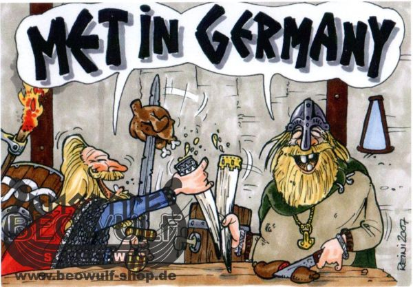 Postkarte "Met in Germany"