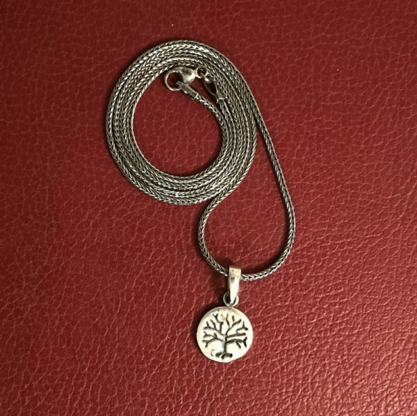 Weltenbaum-Miniatur "Nebelung", silber