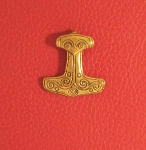 Thorshammer Amulett "Falke" Bronze
