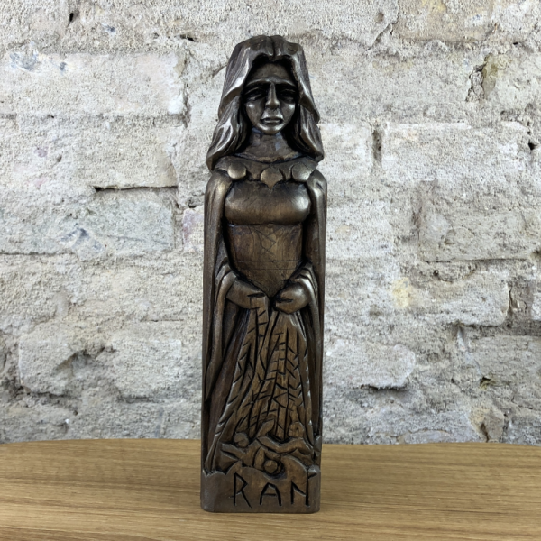Ran Götterfigur 26 cm handgeschnitzt aus Lindenholz, Unikat