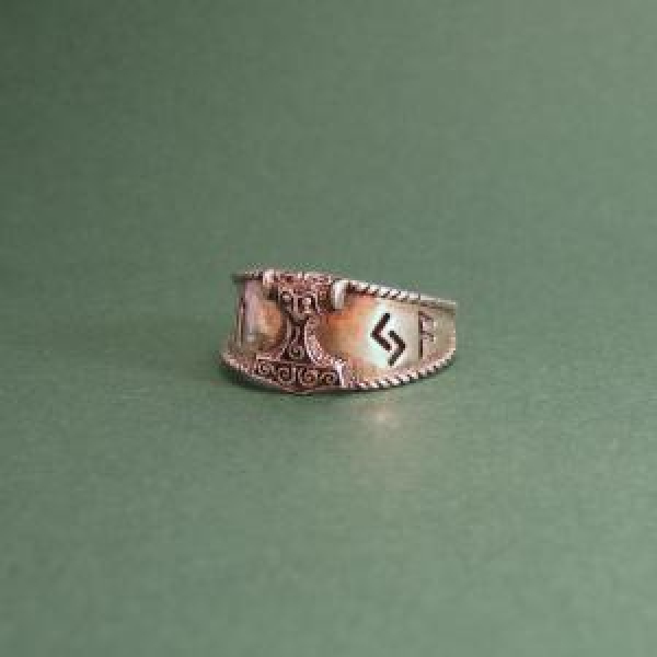 Ring mit Thorshammer silber, klein