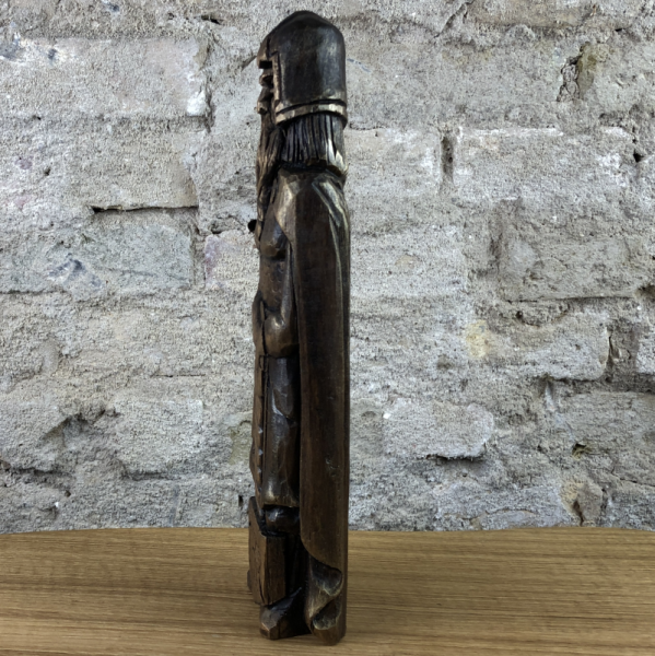 Thor Götterfigur, 26 cm handgeschnitzt aus Lindenholz, Unikat