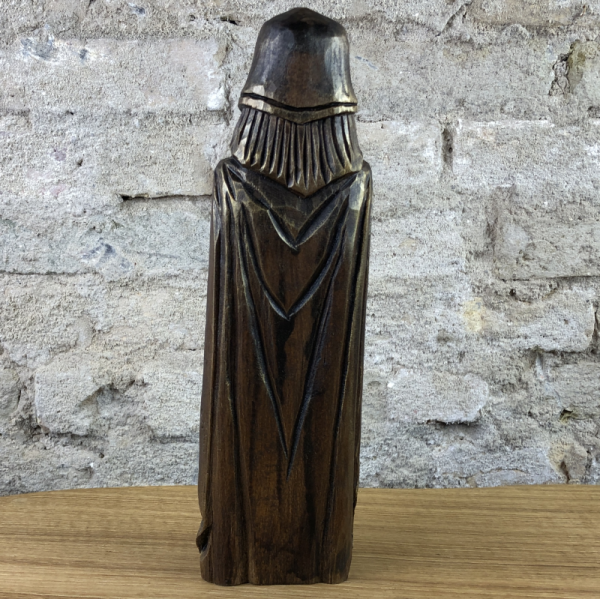 Thor Götterfigur, 26 cm handgeschnitzt aus Lindenholz, Unikat