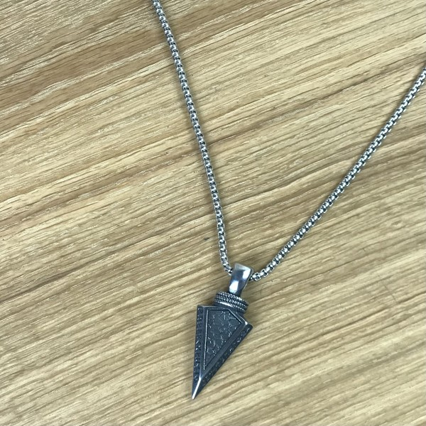 Speerspitze mit Runenreihe / Futhark, Edelstahl