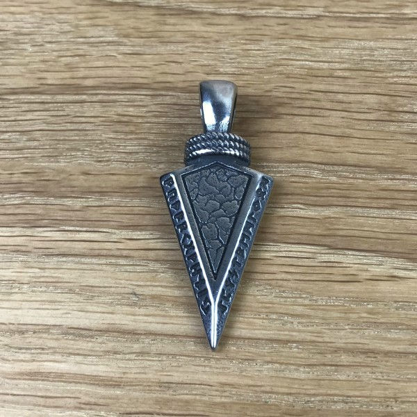 Speerspitze mit Runenreihe / Futhark, Edelstahl