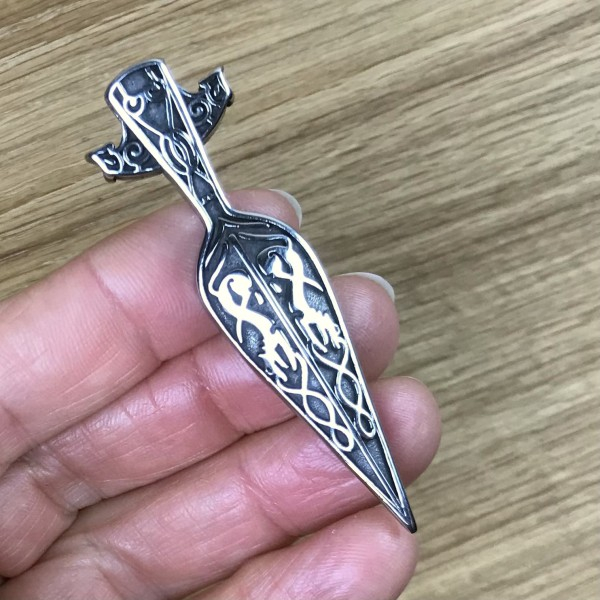 Amulett Lanzenspitze "Gungnir", Edelstahl