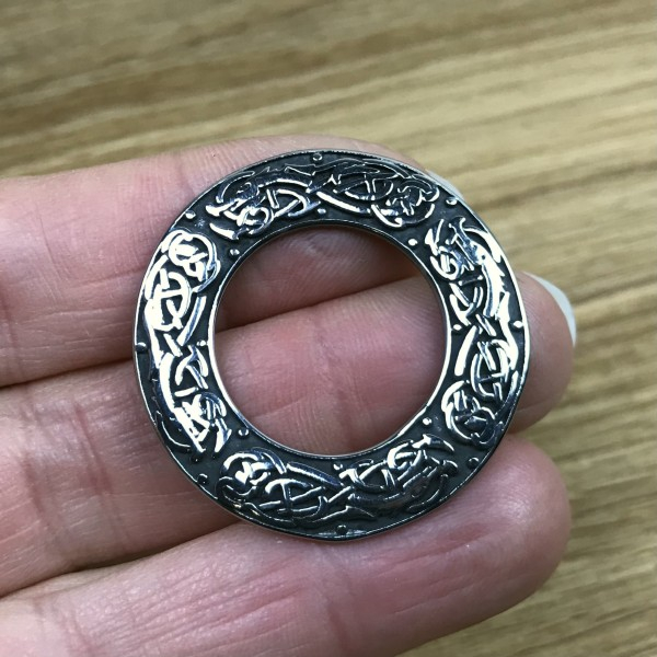 Amulett-Ring mit Drachendekoration, Edelstahl