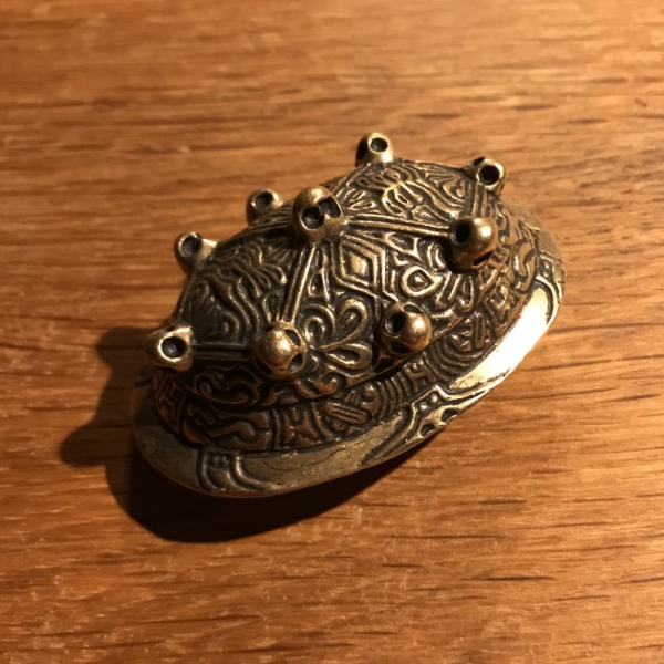 kleine Schalenfibel, wikingerzeitlich, Bronze