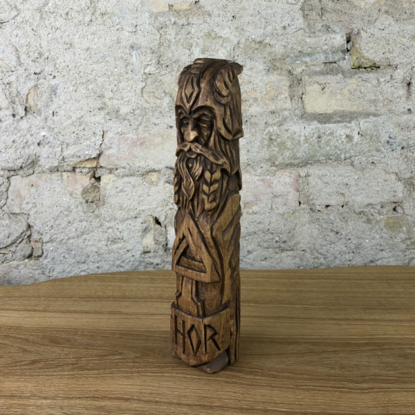 Thor, 22cm Götterfigur handgeschnitzt aus Lindenholz, Unikat