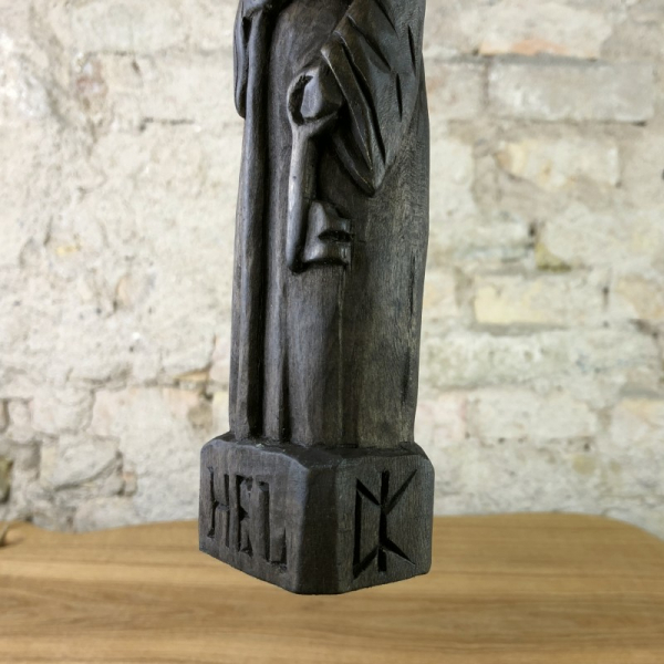 Hel, 25cm Götterfigur handgeschnitzt aus Lindenholz, Unikat